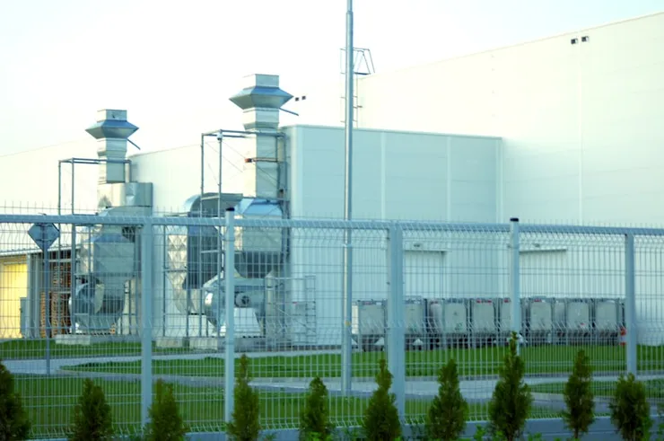 Industrial manufacturing facility exterior